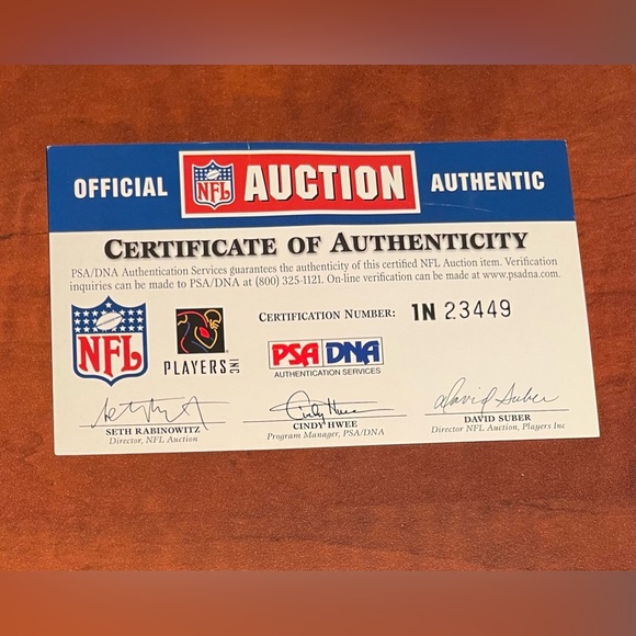 Rare autographed and certified Muhsin Mohammad Chicago Bears jersey. - Picture 5 of 5